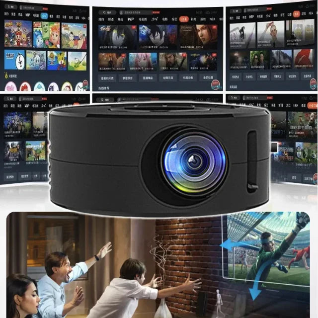 Mini projecteur LED portable HAUTE QUALITÉ avec haut-parleur intégré 🇹🇩